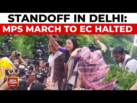 Delhi Police Block Opposition MPs' Protest March to Election Commission | India Today News