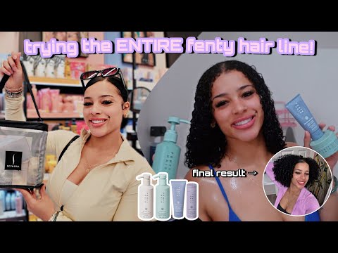 hair vlog: buying + trying the ENTIRE FENTY hair care line! full wash day routine 🫧⋆｡ °✩