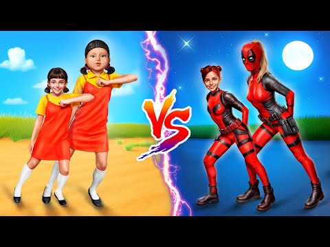 Keluarga Deadpool Bermain Squid Game! Squid Game 3 di Kehidupan Nyata!