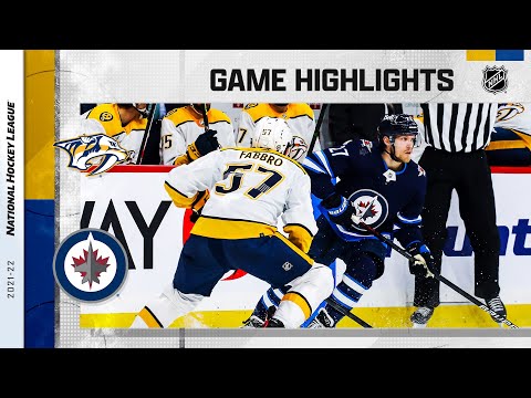 Predators @ Jets 10/23/21 | NHL Highlights