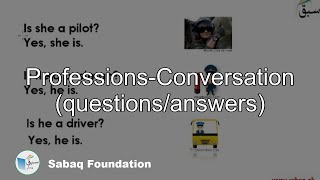 Professions-Conversation (questions/answers)
