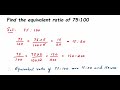 Equivalent Ratios and Their Calculations