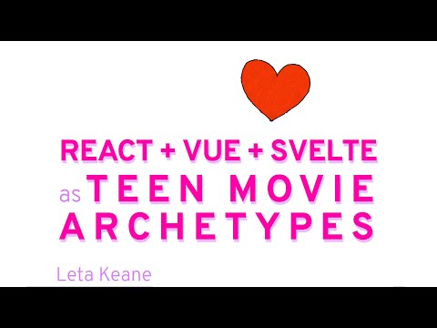 React, Vue, and Svelte as Teen Movie Archetypes