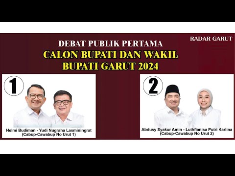 DEBAT PUBLIK PERTAMA CALON BUPATI DAN WAKIL BUPATI GARUT 2024