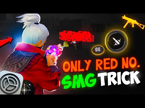 God Level [ No Recoil SMG Gun ] Headshot Trick 🔥| Only Red Numbers Trick +  Headshot Settings