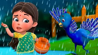 Akash Ghire Megh Koreche | Aye Bristi Jhepe | Bengali Nursery Rhymes for Children | Jugnu Kids