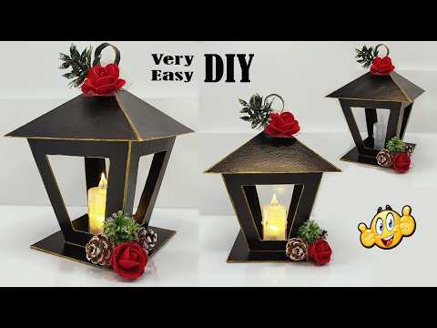 VERY EASY CHRISTMAS Crafts | How to Make a CHRISTMAS LAMP