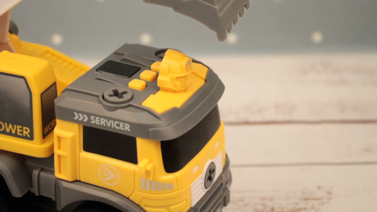 Сборный экскаватор-трансформер на радиоуправлении Lanson Toys - видео Сборный экскаватор-трансформер на радиоуправлении Lanson Toys - видео