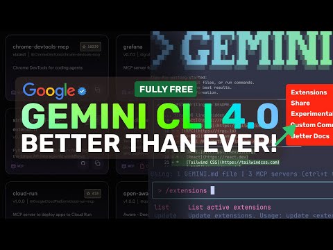 Gemini CLI 4.0 : This INTERFACE is now better than Claude Code! This w/ Gemini 3 will be INSANE!