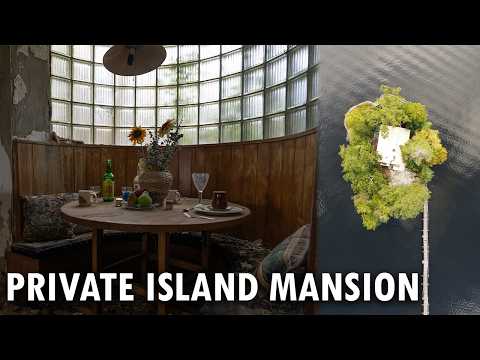 This Abandoned Mansion has its own Private Island House!