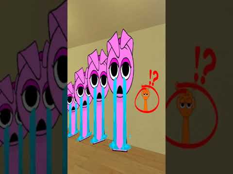 Sad Sprunki Pinky Families wants me to bring them Baby Sprunki Orenge but i kill All Sprunki Familie