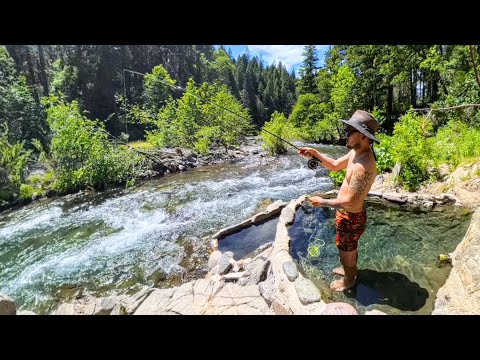 Fishing From A HOT SPRING