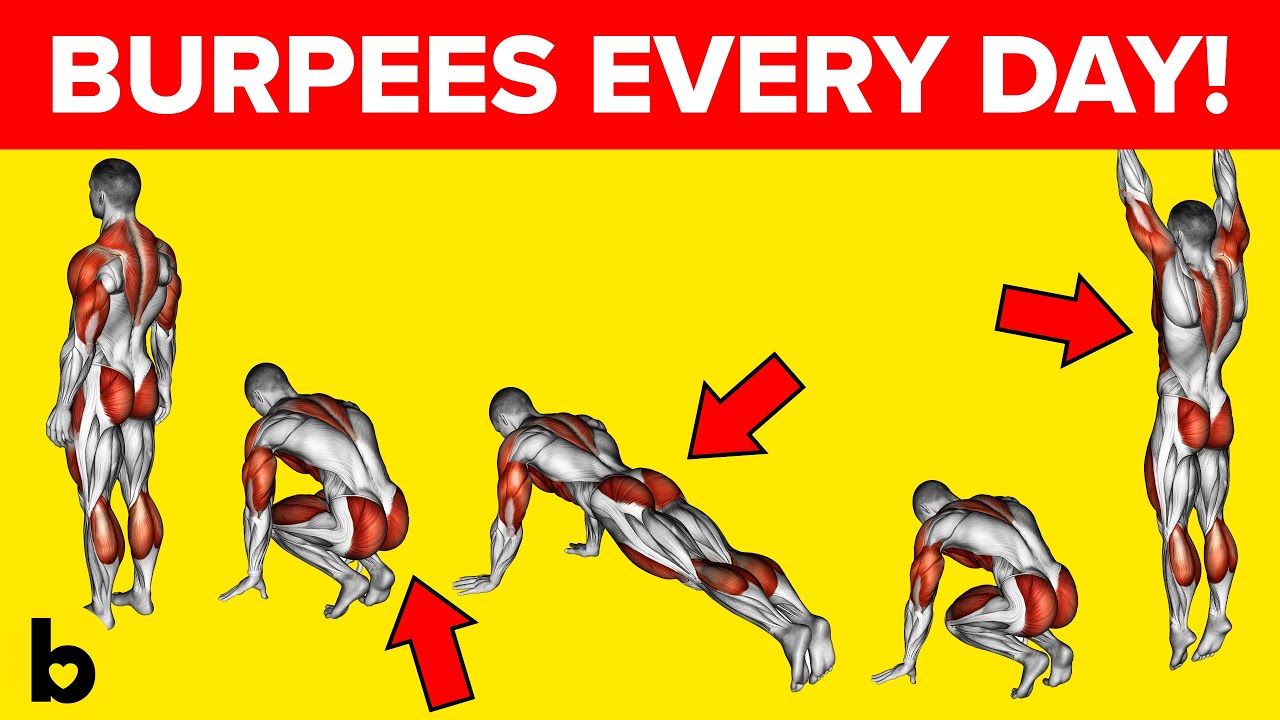 Do Burpees every day and see what happens to your Body