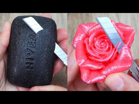 Relaxing Soap Cutting ASMR. Satisfying Soap and lipstick cutting. Corte de jabón - 974