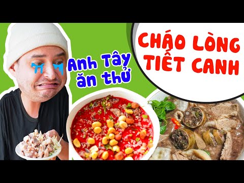 Anh Tây Lần Đầu Ăn Thử Cháo Lòng Tiết Canh | #Shorts