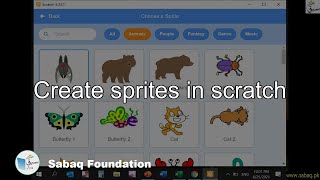 Create sprites in scratch