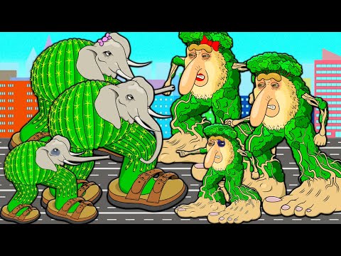 FAMILIA DE BRR BRR PATAPIM VS FAMILIA DE LIRILI LARILA ITALIANO BRAINROT Animación en Español