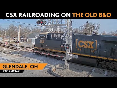 Glendale (Static), Ohio, USA | LIVE Train Camera - Virtual Railfan