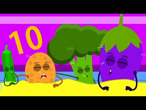 Ten Little Vegetables, Learn 1 to 10 and Nursery Rhymes for Toddlers