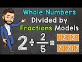 Dividing Whole Numbers by Fractions with Models