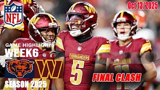 Commanders Vs. Bears WEEK6 | FULL GAME Highlights | NFL Season 2025
