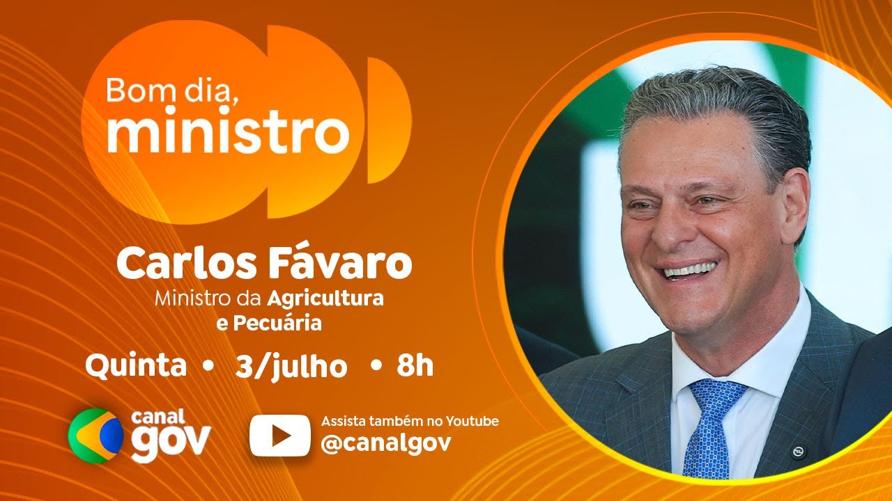 🔴 Bom Dia Ministro I Carlos Fávaro