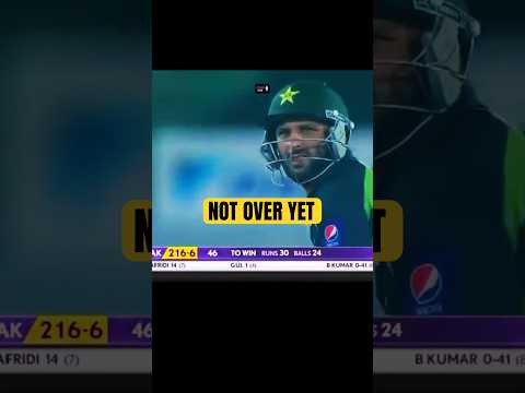 Shahid Afridi Turns the Game on Its Head | Pak vs Ind