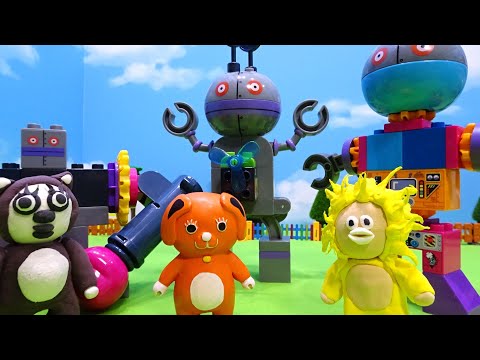 ゆうぴょんがバイキンメカのだだんだんを作るよ♪ブロックを組み立てて色々な形のだだんだんを作るよ！アンパンマンブロックのおもちゃで遊ぶよ！