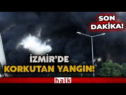 SON DAKİKA! İzmir'de gökyüzünü kara dumanlar kapladı! Yangına çok sayıda itfaiye ekibi sevk edildi!