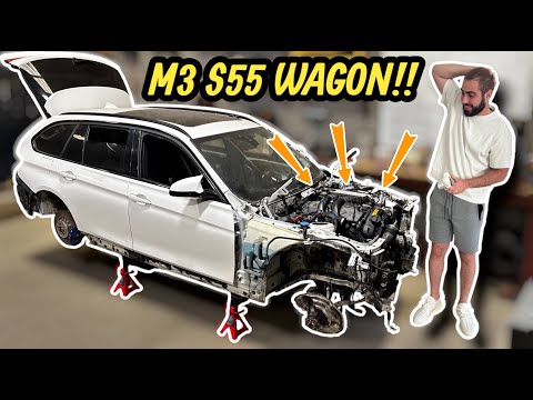 My SPECIAL F81 M3 WAGON Gets Full Drivetrain Installed! INSANE PROGRESS!