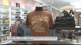 YouTube video thumbnail: Fairmont Business Fundraising for WV Flood Victims Through t-Shirts