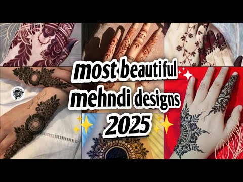 Beautiful 😍 mehndi viral design and easy 🤯 designs 2025 ka Trend 📉