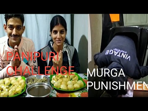 Panipuri challenge//Golgappa Eating Challenge//Murga Punishment