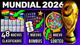 Estos serían los 48 Nuevos PAISES Clasificados al Mundial 2026 si fuera HOY - Explicación + Bombos