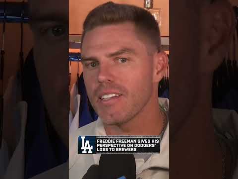 Freddie Freeman <strong>shares</strong> <strong>his</strong> perspective on the Dodgers getting swept #mlb #baseball #Dodgers
