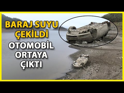 Alibeyköy Barajı'nda Su Çekilince Otomobil Ortaya Çıktı
