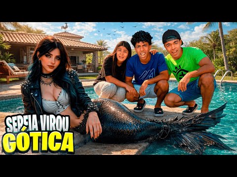 A SEREIA VIROU UMA GÓTICA E ESTÁ MUITO ESTRANHA! *oque vamos fazer?