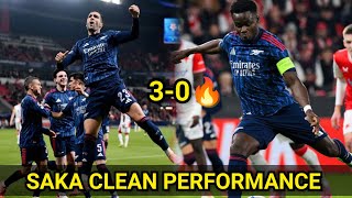 Bukayo Saka Solid Display Vs Slavia 3-0 Win🔥 All Goals Highlights 💯