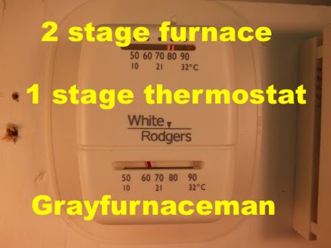 Wiring the single stage thermostat to the 2 stage furnace