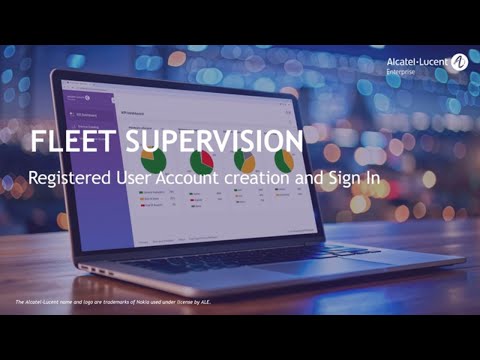 Fleet Supervision - Account creation and log in
