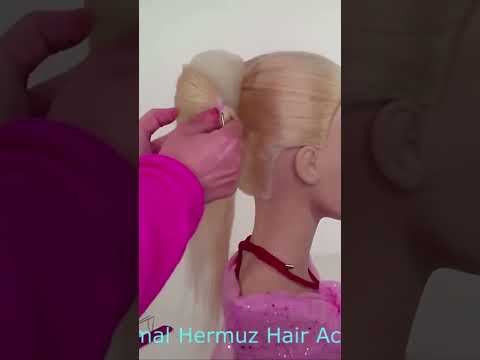 Bun hairstyle #hairstyle #hair #weddinghair #short #video #blowup #hairstyles #bunhairstyle