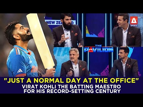 "Just a normal day at the office" for #ViratKohli the batting maestro for his record-setting century