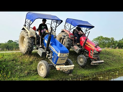 Swaraj 744 FE  and mahindra yuvo 575di stunt video | tractor stunt video ||