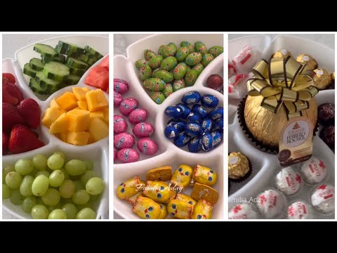 ASMR ~ Filling platter with sweets #satisfying #asmr