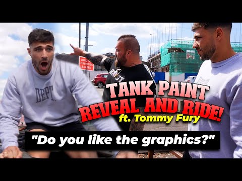 Eddie Hall takes Tommy Fury in NEW Tank Paint Job!