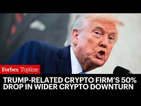 YouTube video thumbnail: Trump Family’s Crypto Ventures Face Major Drops Amid Wider Market Downturn