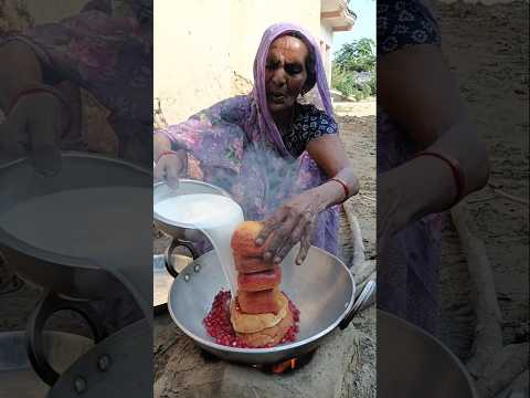Pav Roti <strong>And</strong> Pomegranate <strong>And</strong> Apple Ka Halwa Recipe #<strong>shorts</strong>