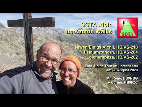 SOTA Alpin im Wallis: Einigs Alchji HB/VS-210, Faldumrothorn HB/VS-204 + Loicherspitza HB/VS-202