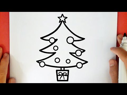 COMO DESENHAR UMA ÁRVORE DE NATAL