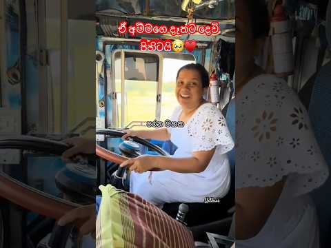 බස් එලවන අම්මා දැක්කද🥺♥️ #trending #sl #love #bus #drive #vehicles #bikelover #busdriving #funny